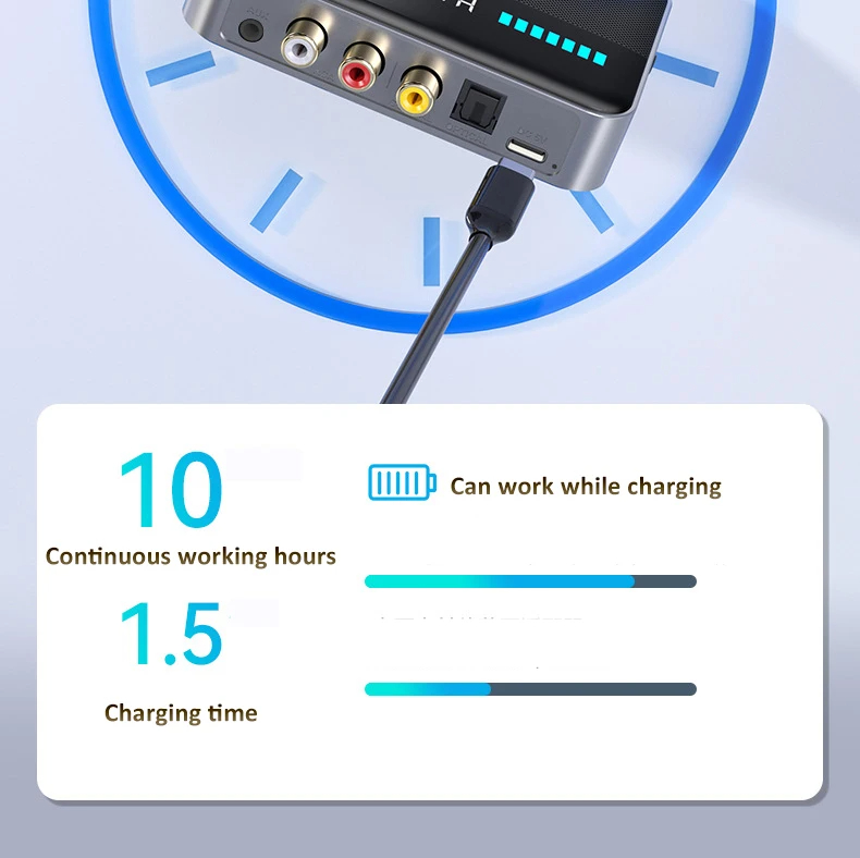 BakeeyM132-in-1bluetooth53TransmitterReceiverNFCRCA35mmAUXOpticalCoaxialWirelessAudioAdapterHands-fr-2005695-29