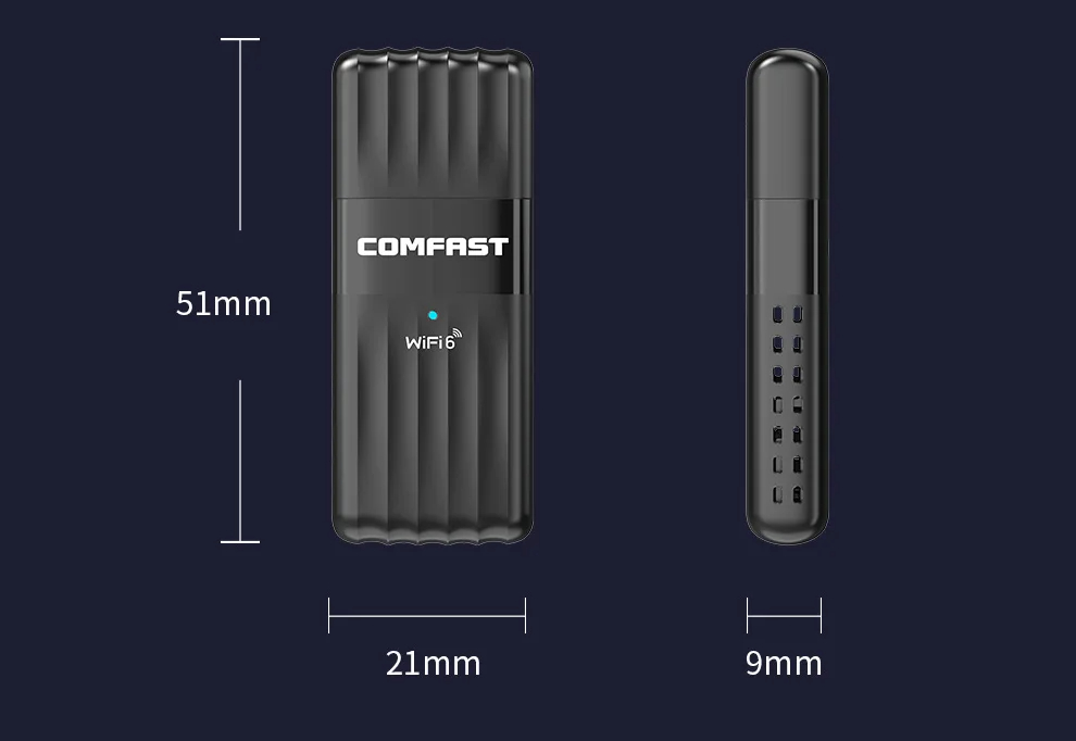 COMFASTCF-943AXUSB900MWirelessNetworkCardFree-driverWiFiCard24G5GHzDualBandNetworkCard80211axUSBWIFI-2008465-16