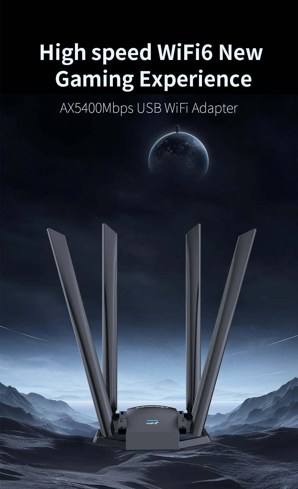 COMFASTCF-975AXUSB5374MWiFi6NetworkCardwith45dBiAntennasType-CtoUSB30Wi-fiDongle80211ax5Ghz6Ghz160mW-2008463-3