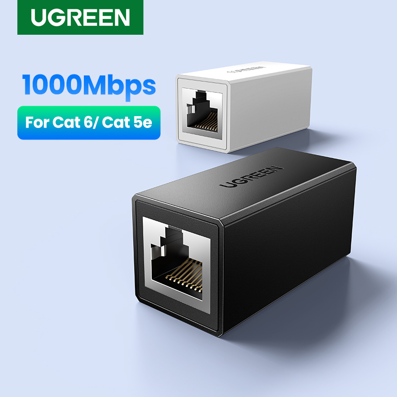 UGREENRJ45ConnectorNetworkEthernetExtenderExtensionforCat6Cat5eEthernetCableAdapterGigabitFemaletoFe-1977877-1