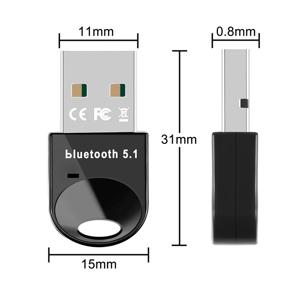 USBBluetooth51AdapterMiniWirelessBluetoothDonglesAudioReceiverTransmitterSupportsWin811011win7-1970125-11