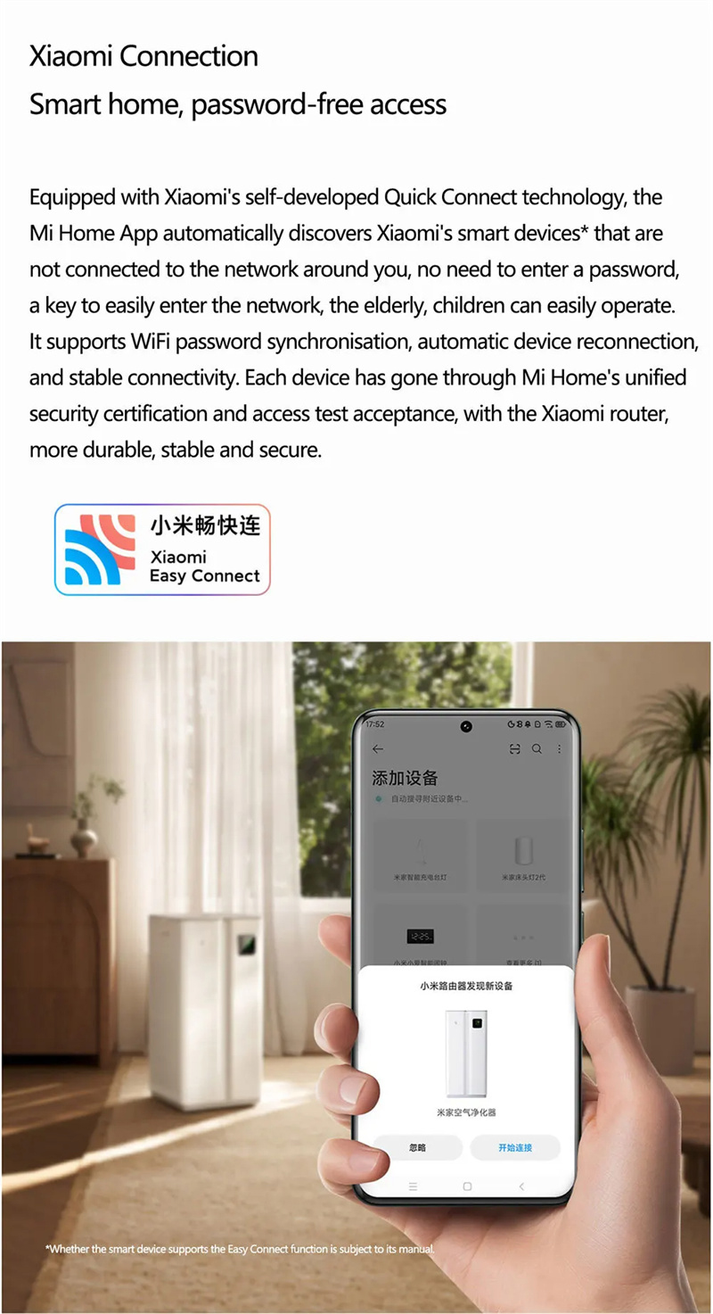 XiaomiAX1500WiFi6Router5GHzAdaptiveGigabitEthernetPortSupportIPTVMeshNetwork1501MbpsWorkforMihomeApp-2010370-10