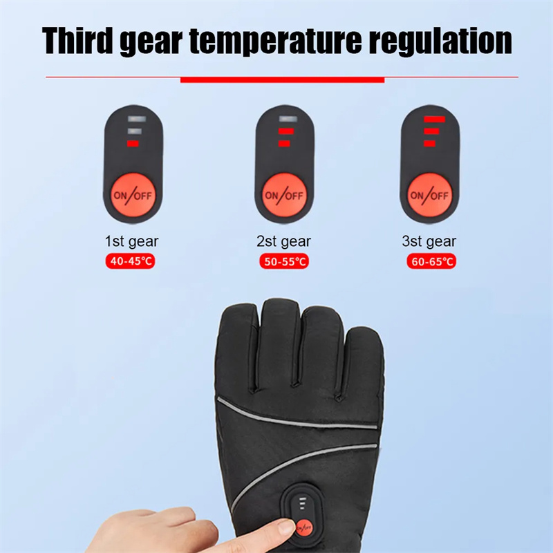 1PairHeatingGloves3ModesAdjustableTemperatureTouchscreenWaterproofWindproofElectricHeatedGlovesMenWo-1999271-3