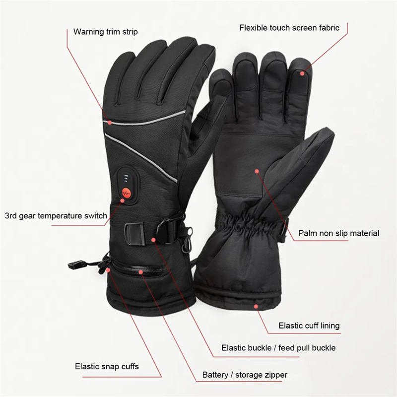 1PairHeatingGloves3ModesAdjustableTemperatureTouchscreenWaterproofWindproofElectricHeatedGlovesMenWo-1999271-6