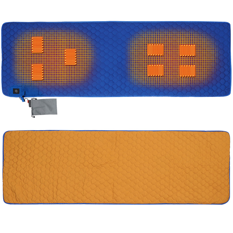 2023USBHeatedSleepingPad7HeatingZones3TemperatureLevelControlFoldableLightweightTravelMatforWinterCa-1998967-11