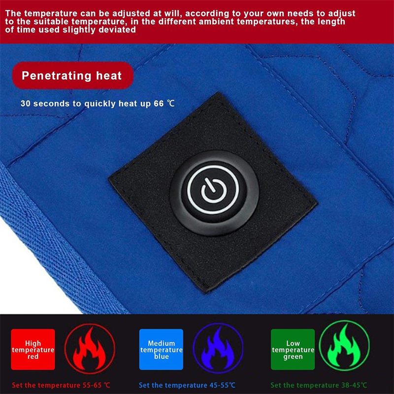 2023USBHeatedSleepingPad7HeatingZones3TemperatureLevelControlFoldableLightweightTravelMatforWinterCa-1998967-3