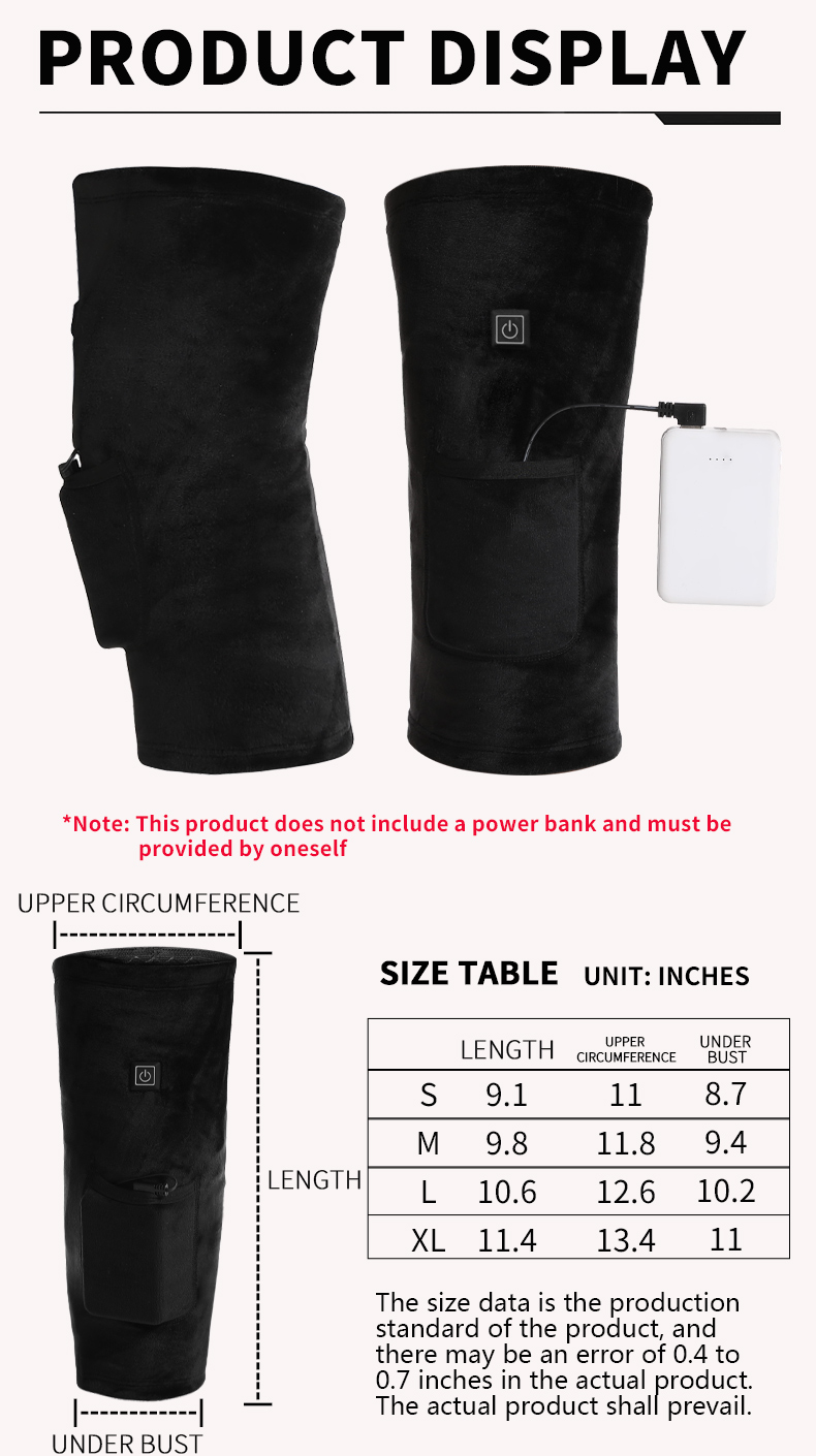 ElectricHeatingKneePadAdjustableTemperatureElectricWarmSportsProtectionColdBreathableKneePadforRehab-2000210-7