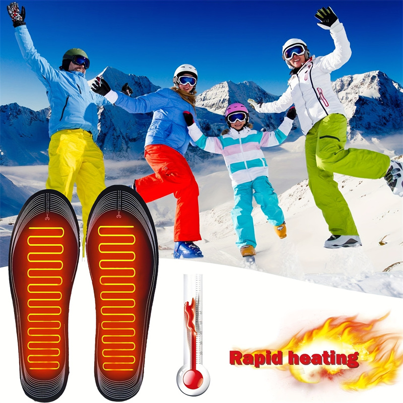 TENGOO1PairElectricHeatedInsolesCroppableThermalComfortableUSBRechargeableInsolesforWinterOutdoorSki-1999094-2