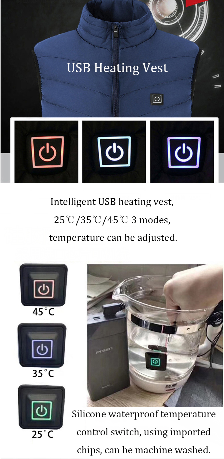 TENGOOIntelligentSmartHeatingDownJacketCottonSmithVestUSBElectricCharging-1609893-2