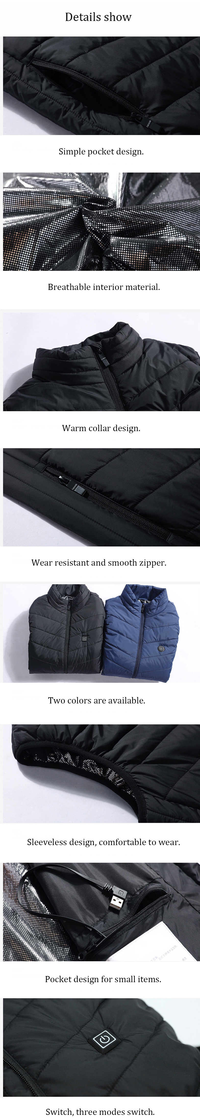TENGOOIntelligentSmartHeatingDownJacketCottonSmithVestUSBElectricCharging-1609893-5