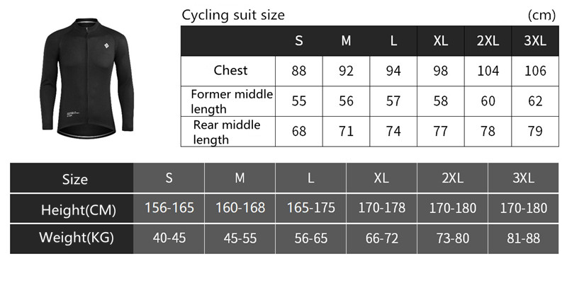 XINTOWN100PolyesterLong-SleevedJerseyQuick-DrySolidColorBreathableSportsClothingforCycling-2009340-1