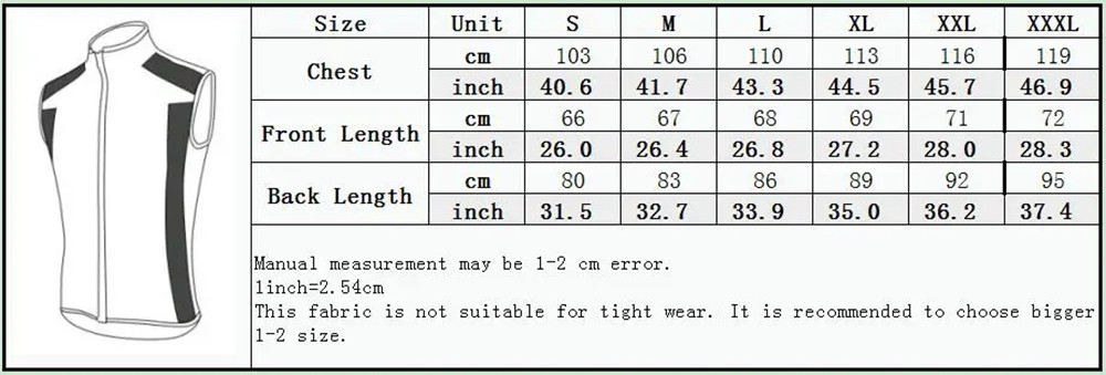 XINTOWNCyclingJacketWindbreakerWindproofWaterproofBreathableLightweightBikeRidingJacketVestforCyclin-2009341-1