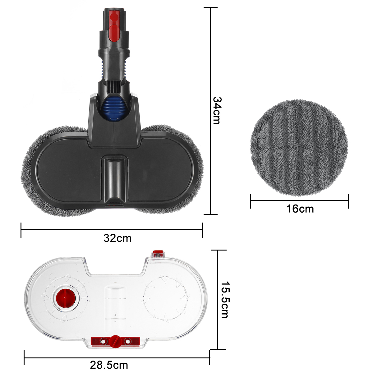 1pcsElectricMopingHeadReplacementforDysonV7V8V10V11VacuumCleanerPartsAccessories-1742578-9