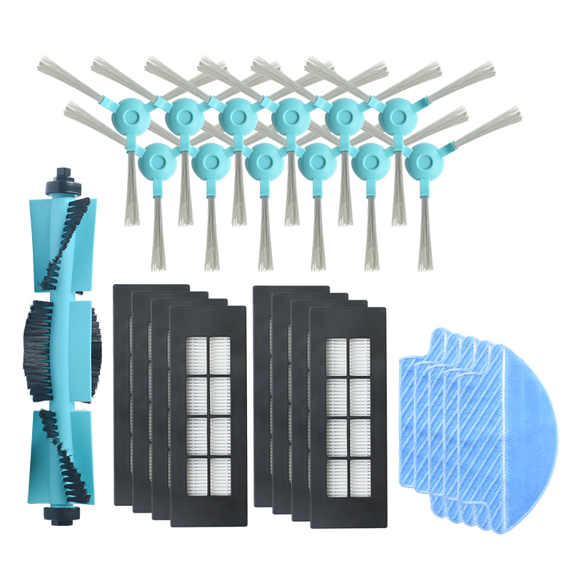 26pcsReplacementsforConga3090VacuumCleanerPartsAccessoriesMainBrush1SideBrushes12HEPAFilters8MopClot-1805277-1