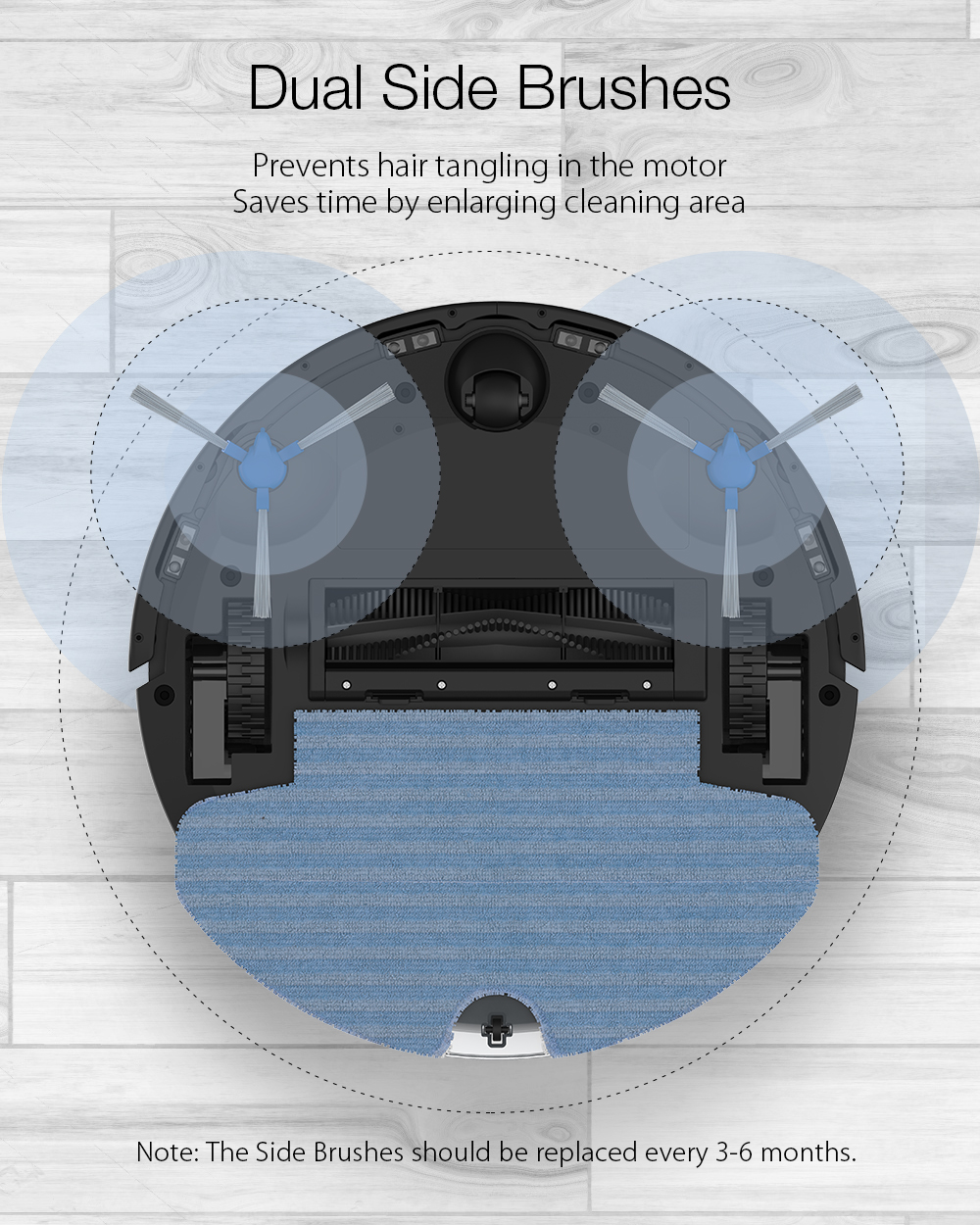 5pcsBlitzWolfVacuumCleanerReplacementsforBW-VC2VC1RobotVacuumCleanerMainBrush1SideBrushes2HEPAFilter-1652235-2