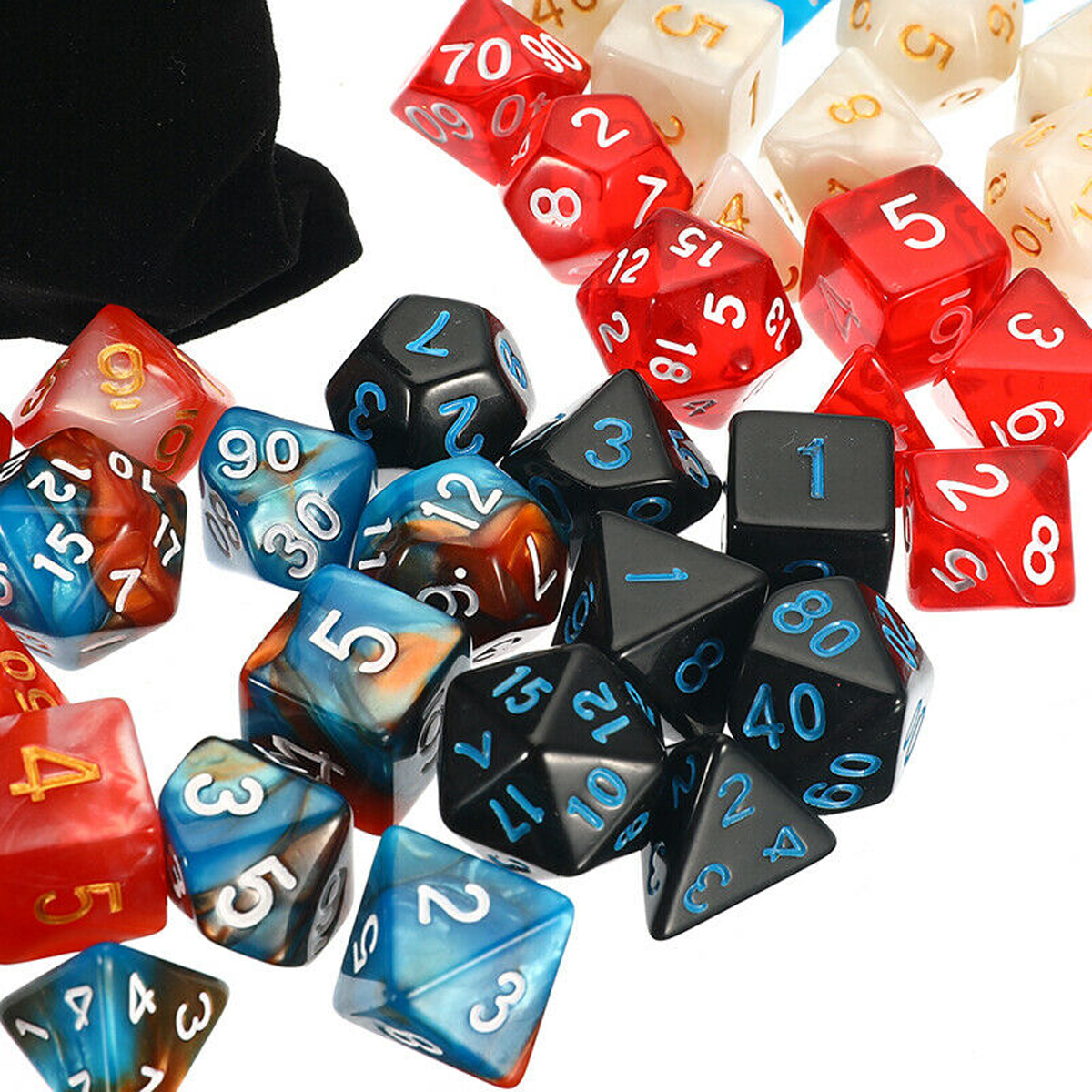 105PcsDiceSetPolyhedralDices7ColorRolePlayingTableGameWithClothGameMulti-siedDice-1574100-5