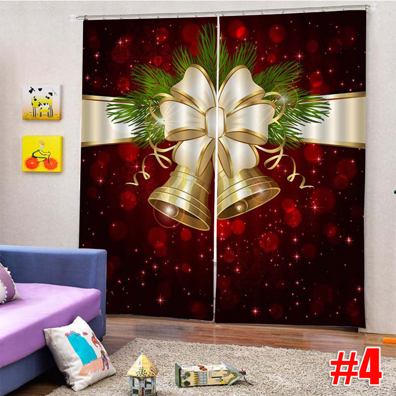 2PCS3DPrintWindowCurtainDraperyDoorScreenPanelforChristmasDecoration-1749794-6