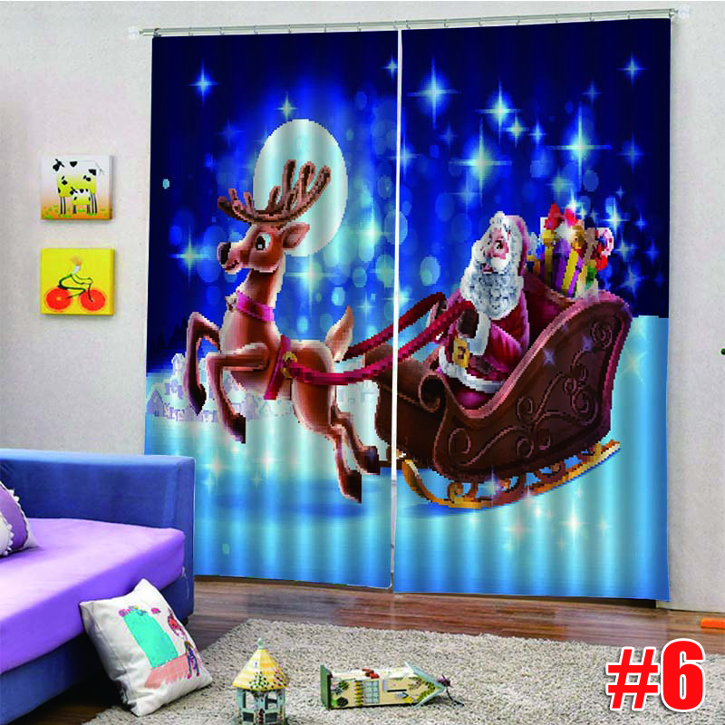 2PCS3DPrintWindowCurtainDraperyDoorScreenPanelforChristmasDecoration-1749794-8