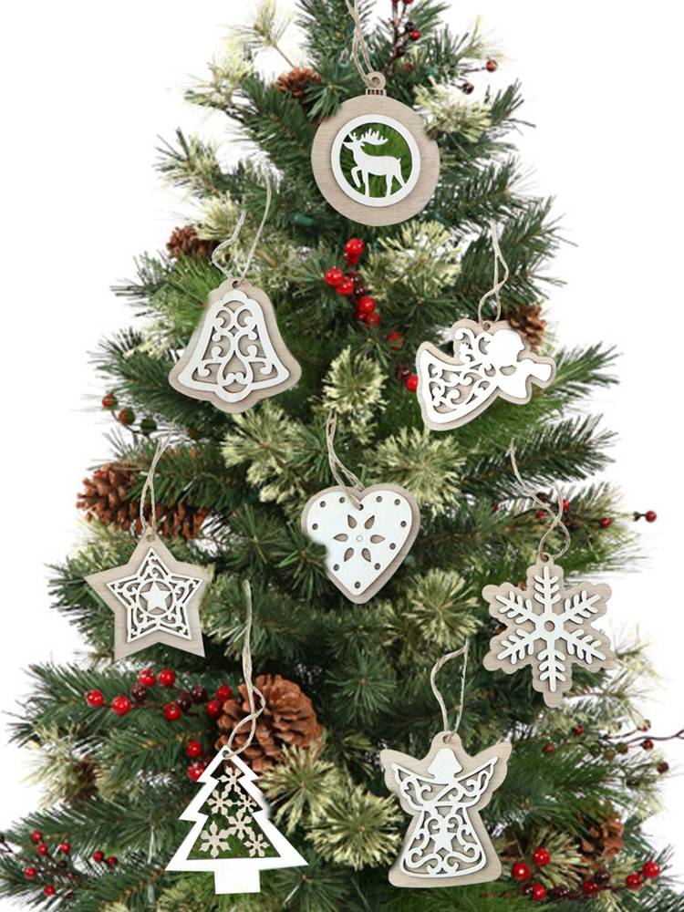 2PcsNaturalWoodChristmasTreePendantsHangingOrnamentsCraftsGiftsXmasNewYearPartyDecorHomeDecoration-1747396-1