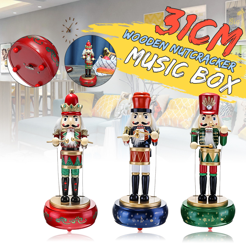 32CMWoodenGuardNutcrackerSoldierToyMusicBoxChristmasDecorationsXmasGift-1605612-1