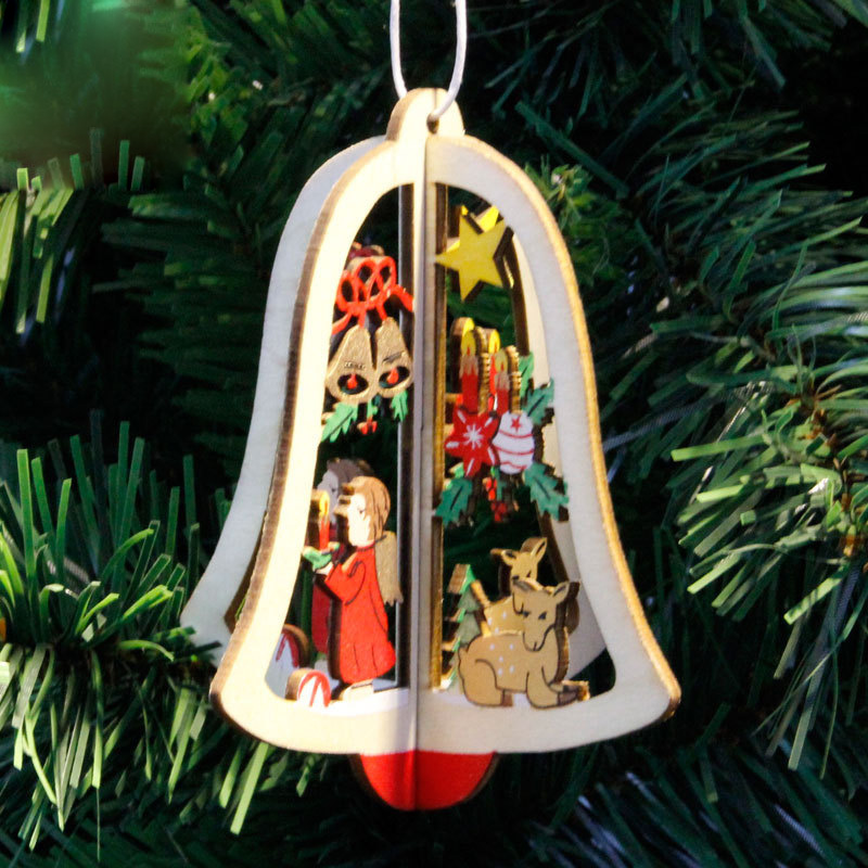 Christmas3DWoodenPendantStarBellTreeHangOrnamentsHomePartyDecorationsKidsGifts-1216583-4
