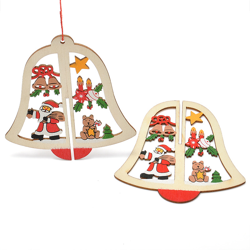 Christmas3DWoodenPendantStarBellTreeHangOrnamentsHomePartyDecorationsKidsGifts-1216583-10