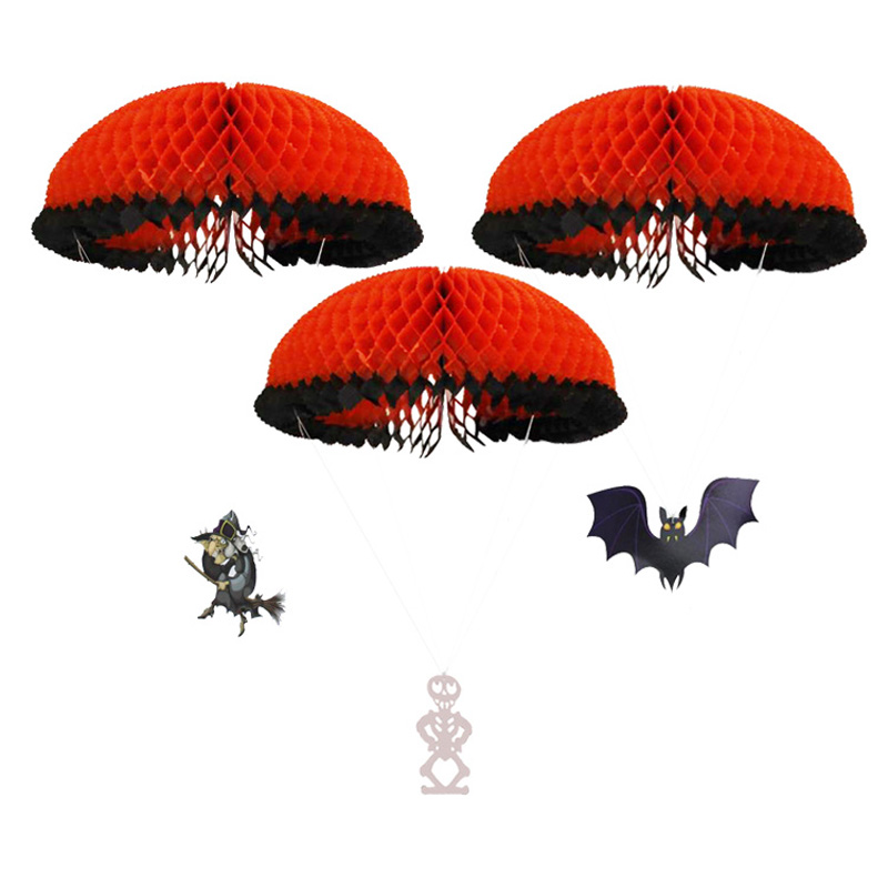 Halloween3DGhostBatSpiderPumpkinWitchPendantHauntedHouseDropBarKTVRoomDecorativePaperHangingOrnament-1740087-4