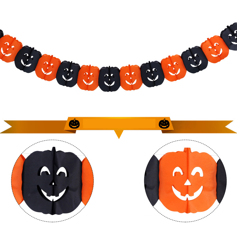HalloweenHangingPaperGhostPumpkinFunnyDoorHangerFoldableFunHalloweenPartySupplies-1207076-2