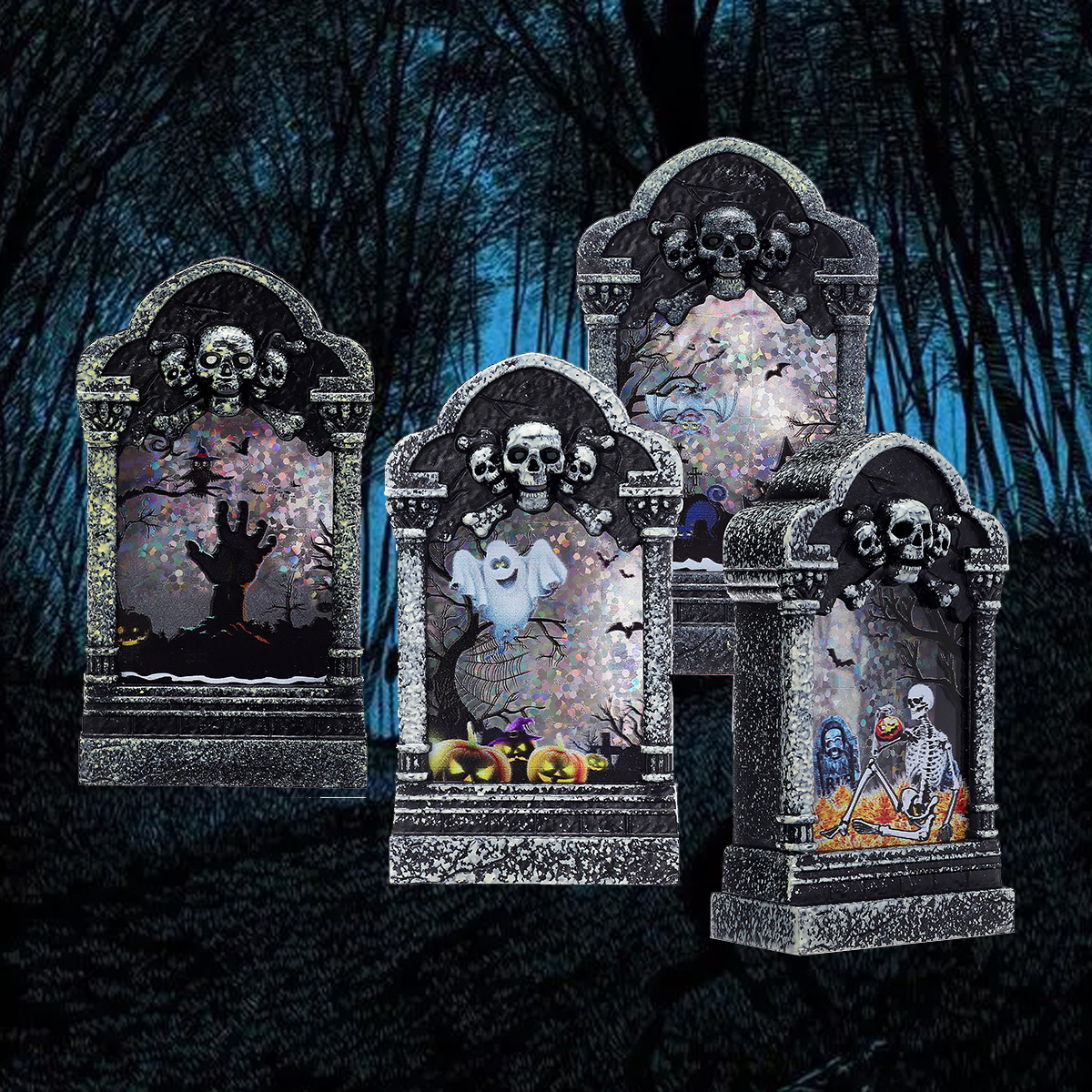 HalloweenLEDLightLampSkeletonTombstoneCastlePlasticPropPartyGiftDecorTableLamp-1638136-3