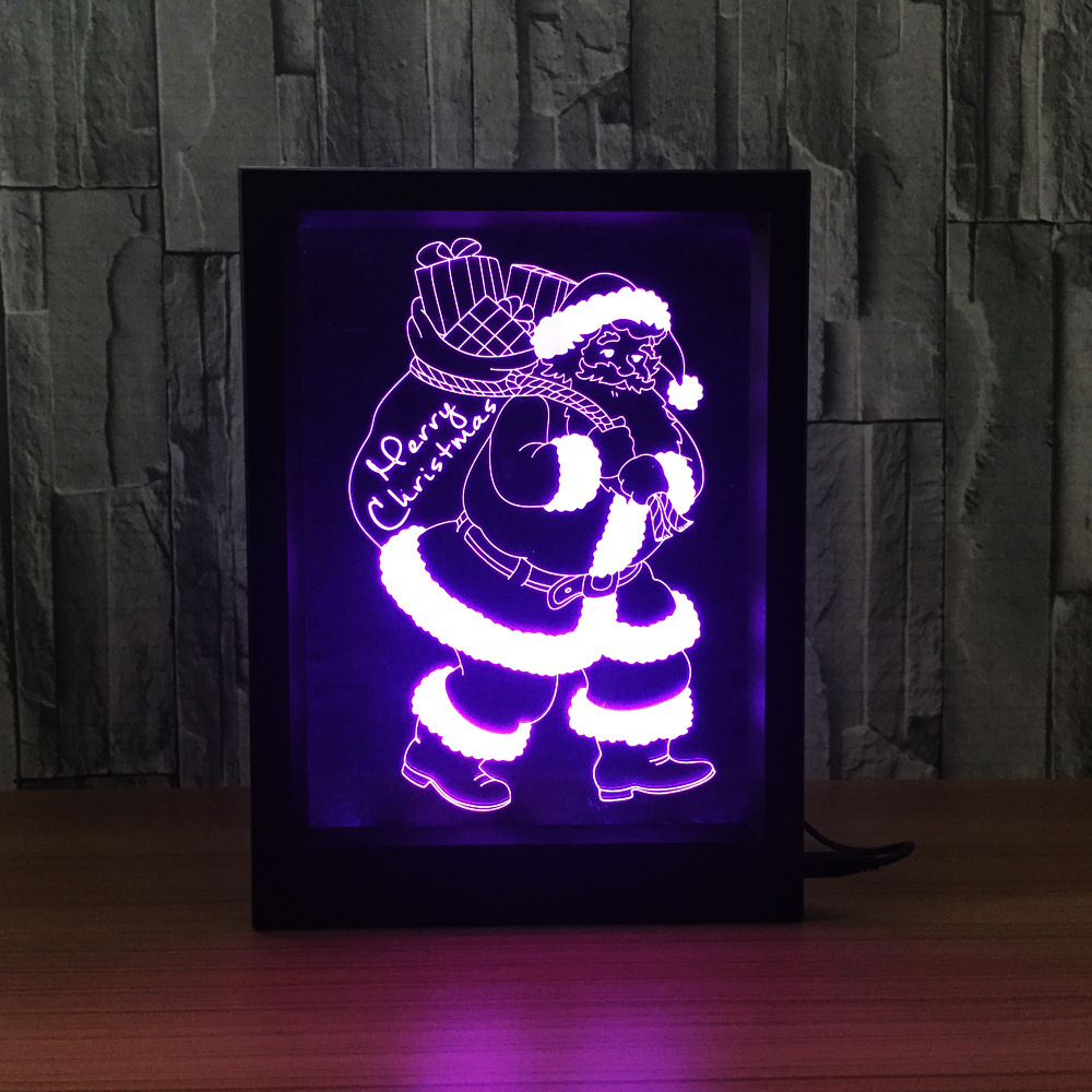 LED3DChristmasColorfulPhotoFrameNightLights7ColorsChangeRemoteControlDeskSantaLamp-1214104-2