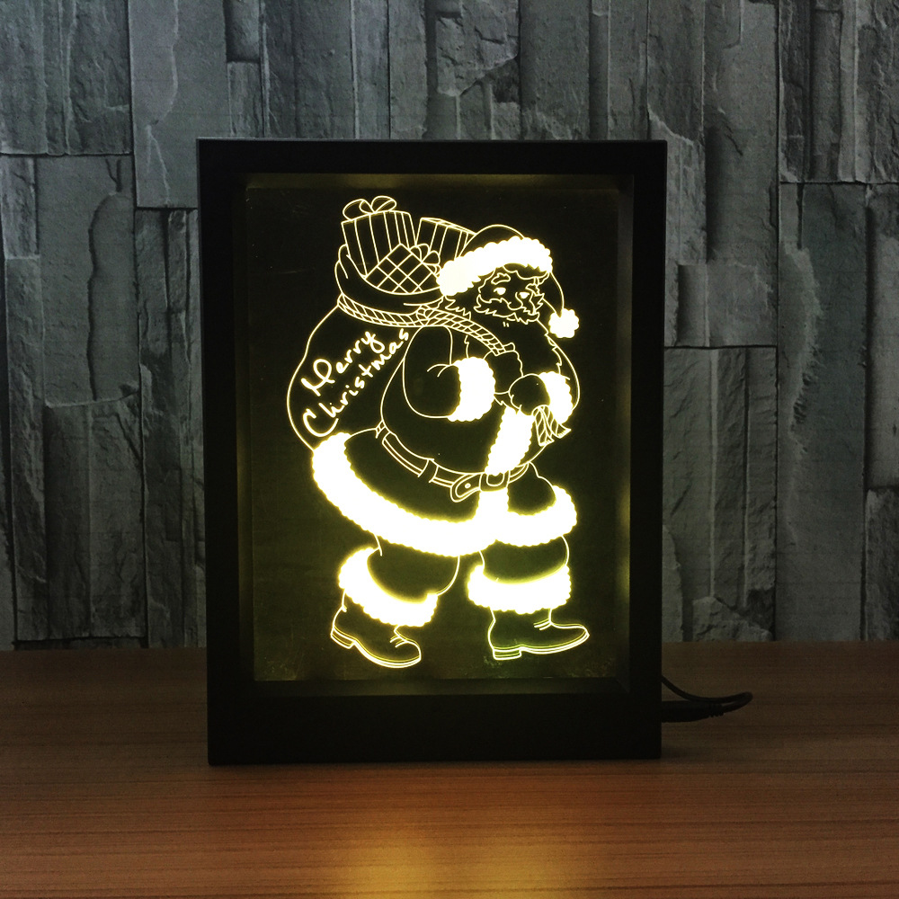LED3DChristmasColorfulPhotoFrameNightLights7ColorsChangeRemoteControlDeskSantaLamp-1214104-3