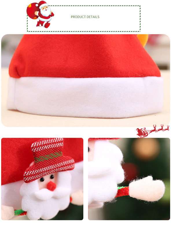 LovelyChildrenBabyChristmasSantaClausHatSantaClausElkSnowmanFestivalPartyXmasDecoration-1609402-4