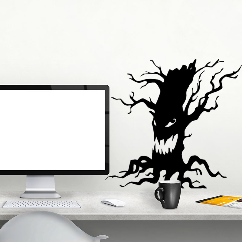 MiicoFX3014HalloweenStickerCartoonStickerGhostTreePatternRemovableWallStickers-1575420-5