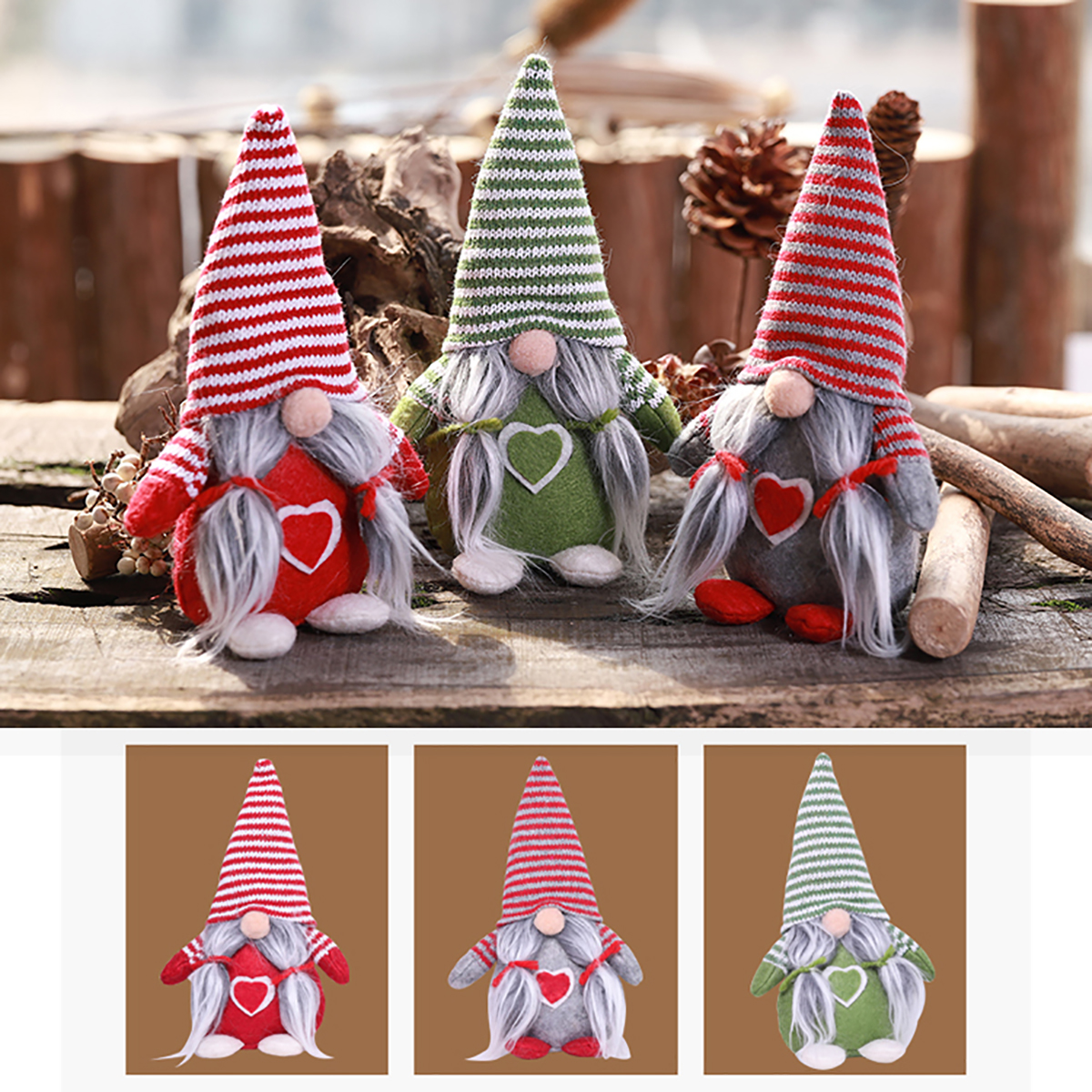 Non-WovenHatWithHeartHandmadeGnomeSantaChristmasFigurinesOrnamentHolidayTableDecorationsFestivePrese-1634099-3