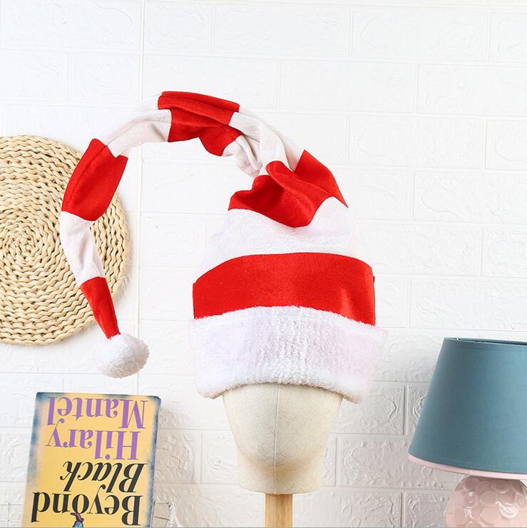 RedWhiteStripedChristmasCapHatModelingLongElvesChristmasCapChristmasDecorforChristmasThemeParty-1756747-1