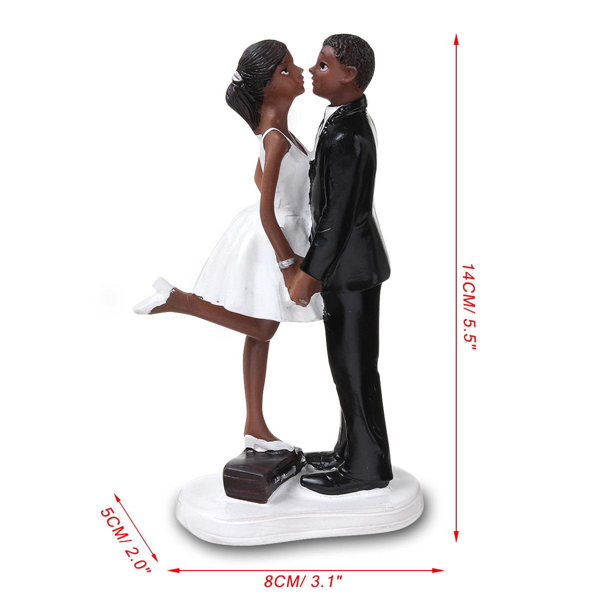 RomanticFunnyWeddingCakeTopperFigureBrideGroomCoupleBridalDecorations-1421525-12