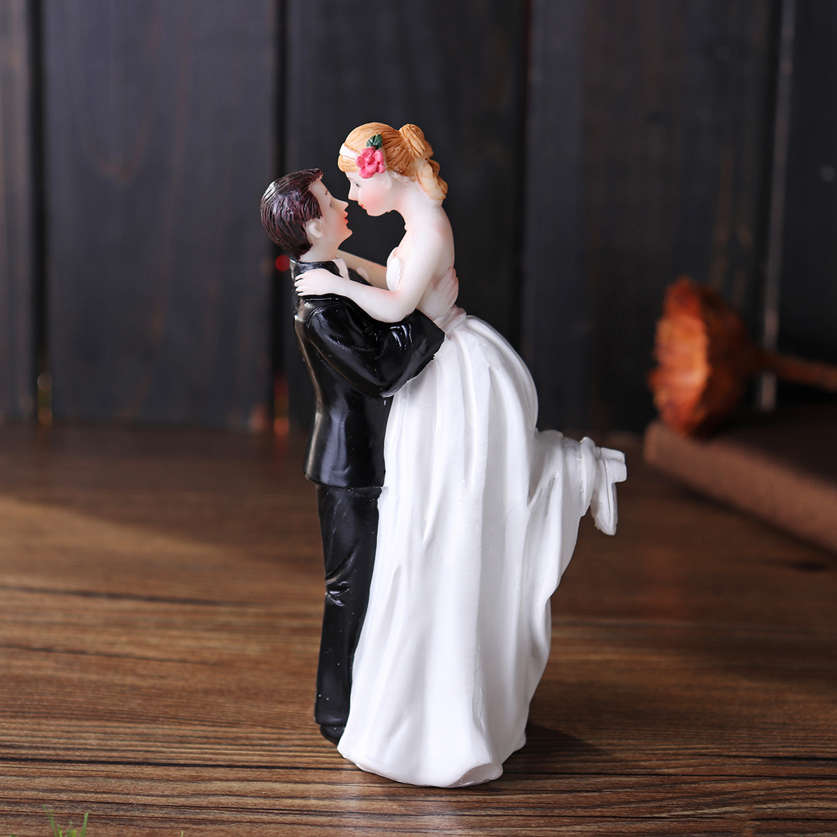 RomanticFunnyWeddingCakeTopperFigureBrideGroomCoupleBridalDecorations-1421525-4