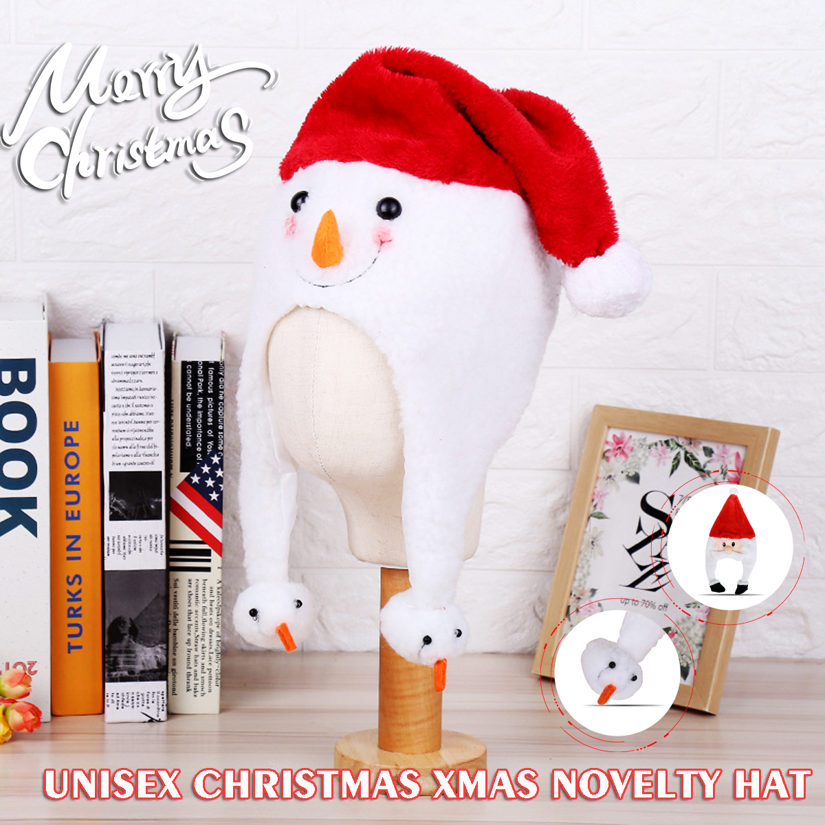 UnisexChristmasXmasNoveltyPlushHatSantaClausHatHolidayDecoration-1747495-1