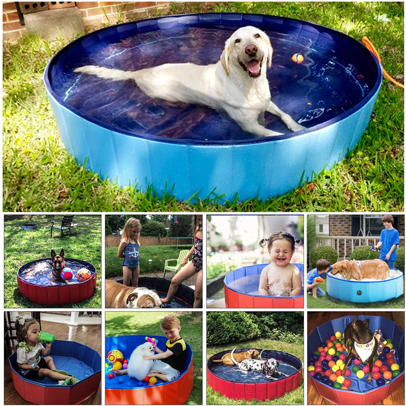 12030cmPVCPetPoolCollapsibleDogBathTubOutdoorPortablePaddlingBathCatDogCleaningSupplies-1684847-5