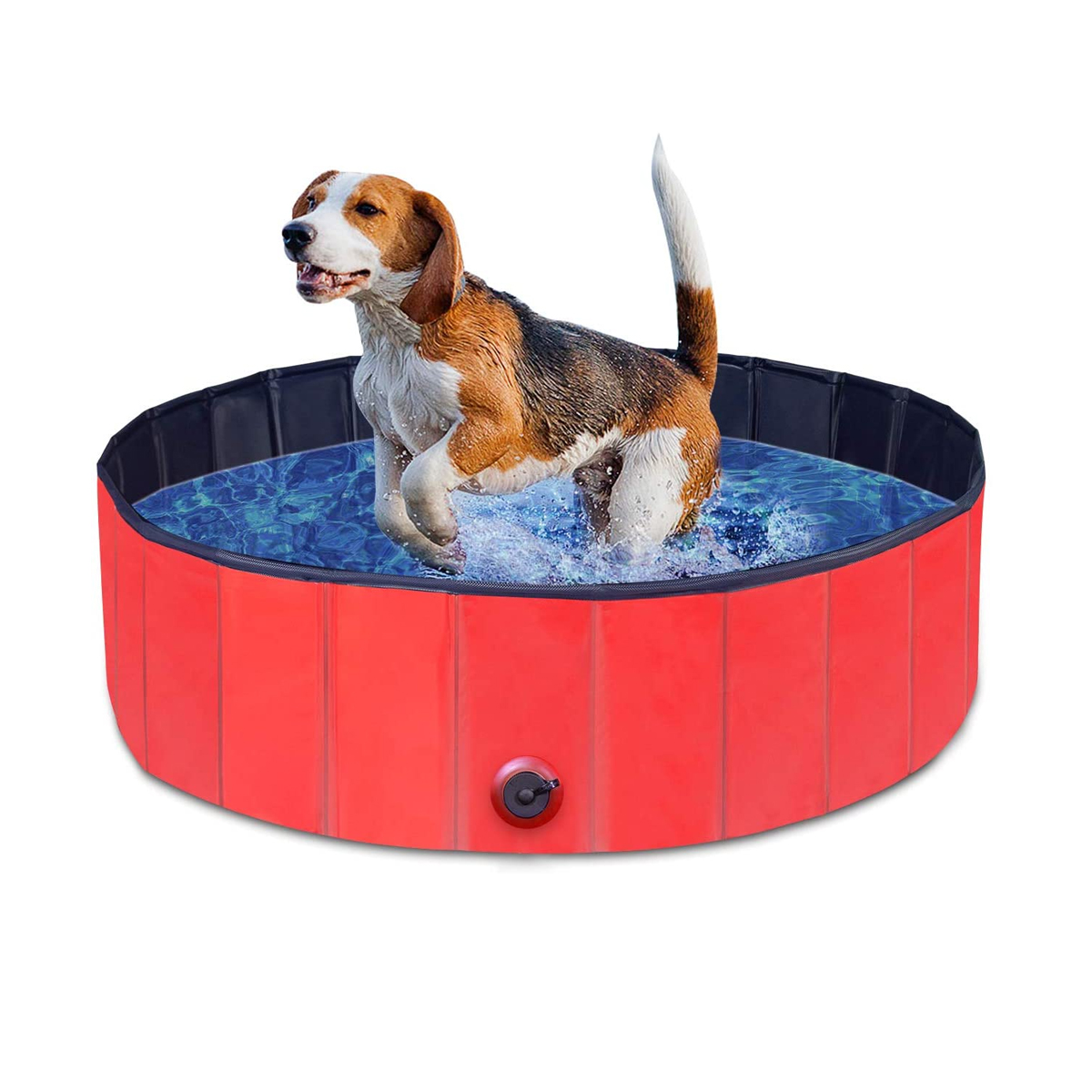 16030cmPVCPetBathPoolDogCatAnimalBathWashingTubFoldingPortableSwimmingPool-1881200-3