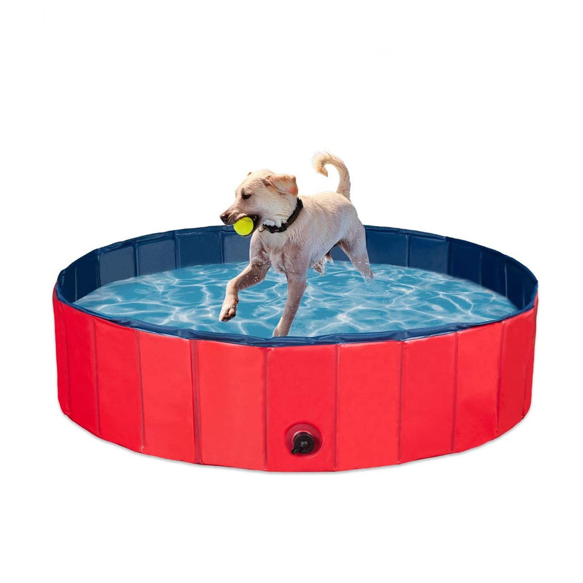 16030cmPVCPetBathPoolDogCatAnimalBathWashingTubFoldingPortableSwimmingPool-1881200-4