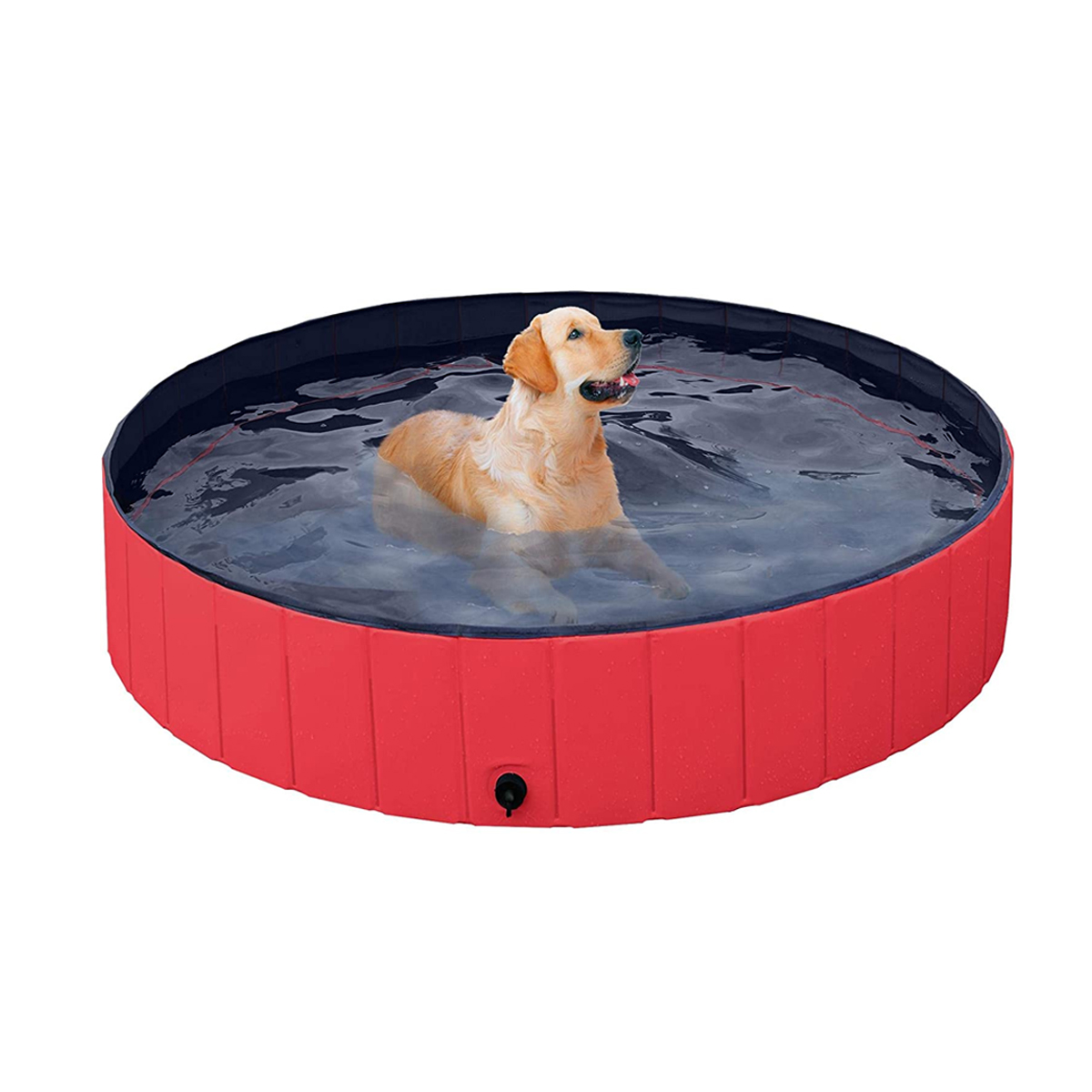 16030cmPVCPetBathPoolDogCatAnimalBathWashingTubFoldingPortableSwimmingPool-1881200-5