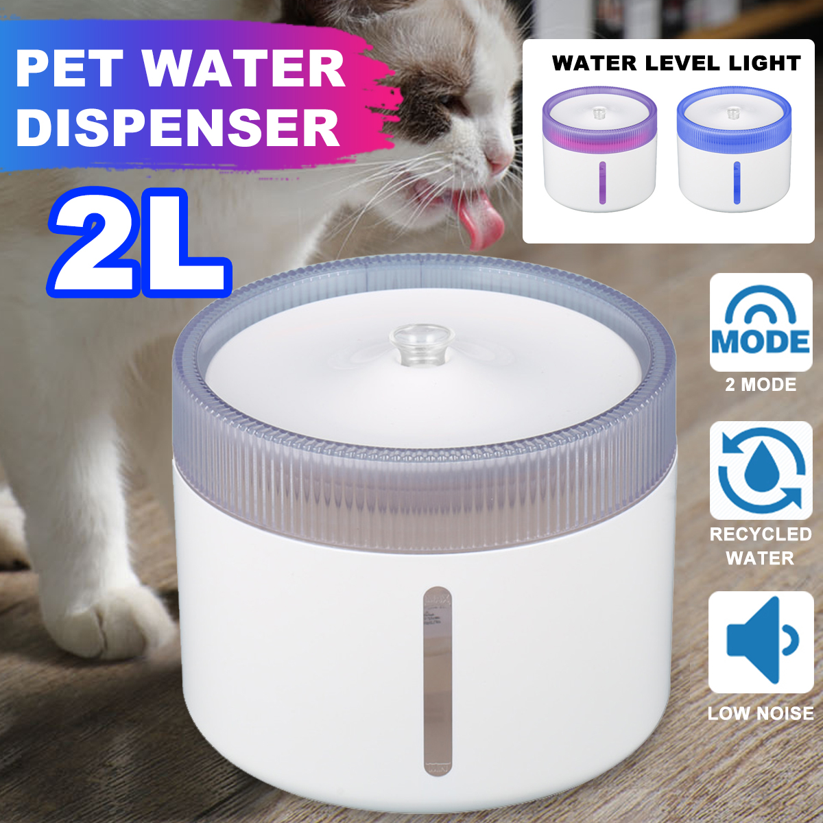 2LLEDUSBAutoElectricPetWaterFountainCatDogDrinkingDispenser-1926496-2