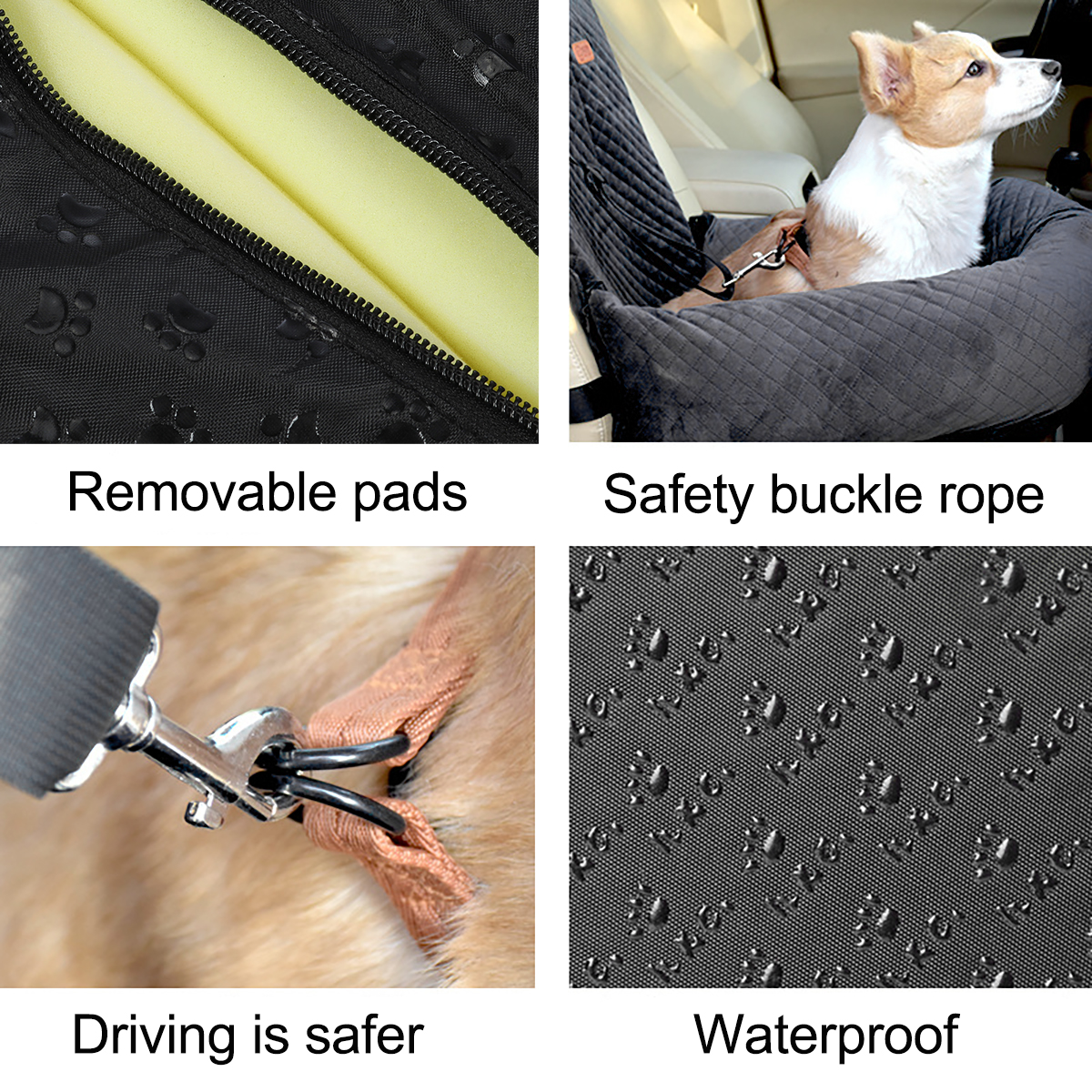 2in1DogCarSeatCoverFoldingDogCarrierRemovableDogCarPadsWaterproofandMoisture-proofDogMat-1908600-2