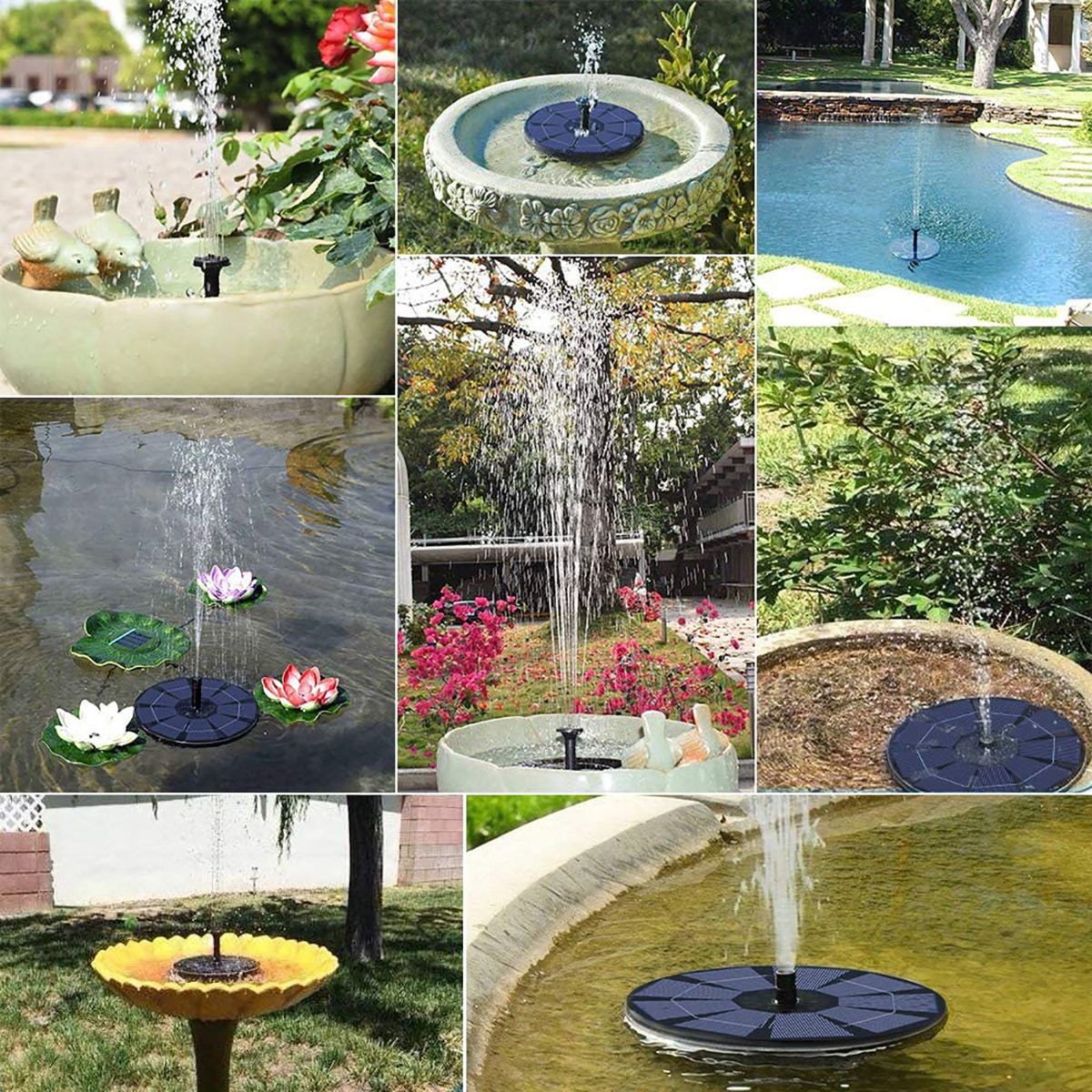 8-in-1SolarBirdWaterFountainSet35WCircleSolarFloatingPumpBuilt-in1600mAHBatteryforWorkingatCloudyorN-1942121-5