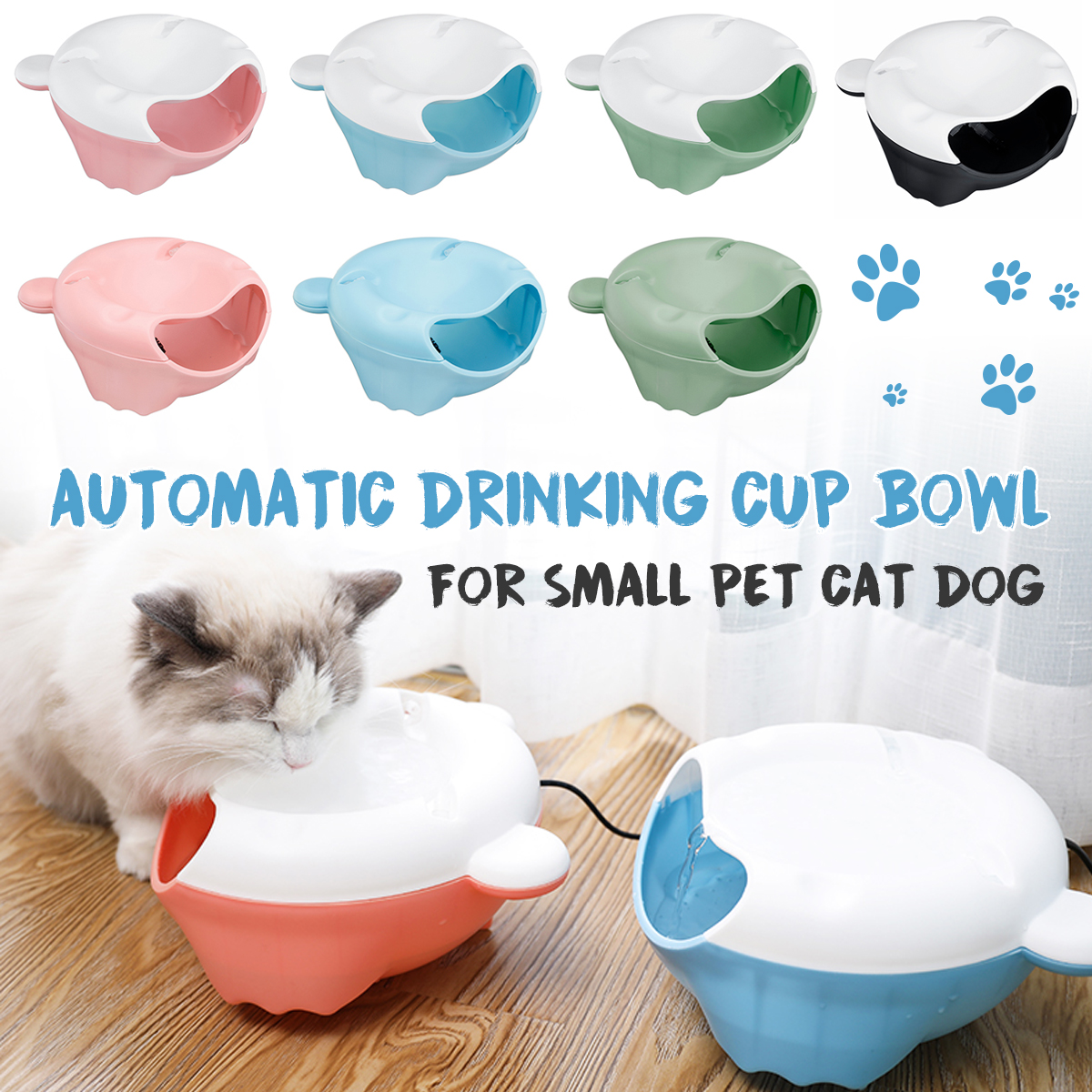 AutomaticSmallPetCatDogWaterSourceFountainDispenserDrinkingCupBowl-1889218-1