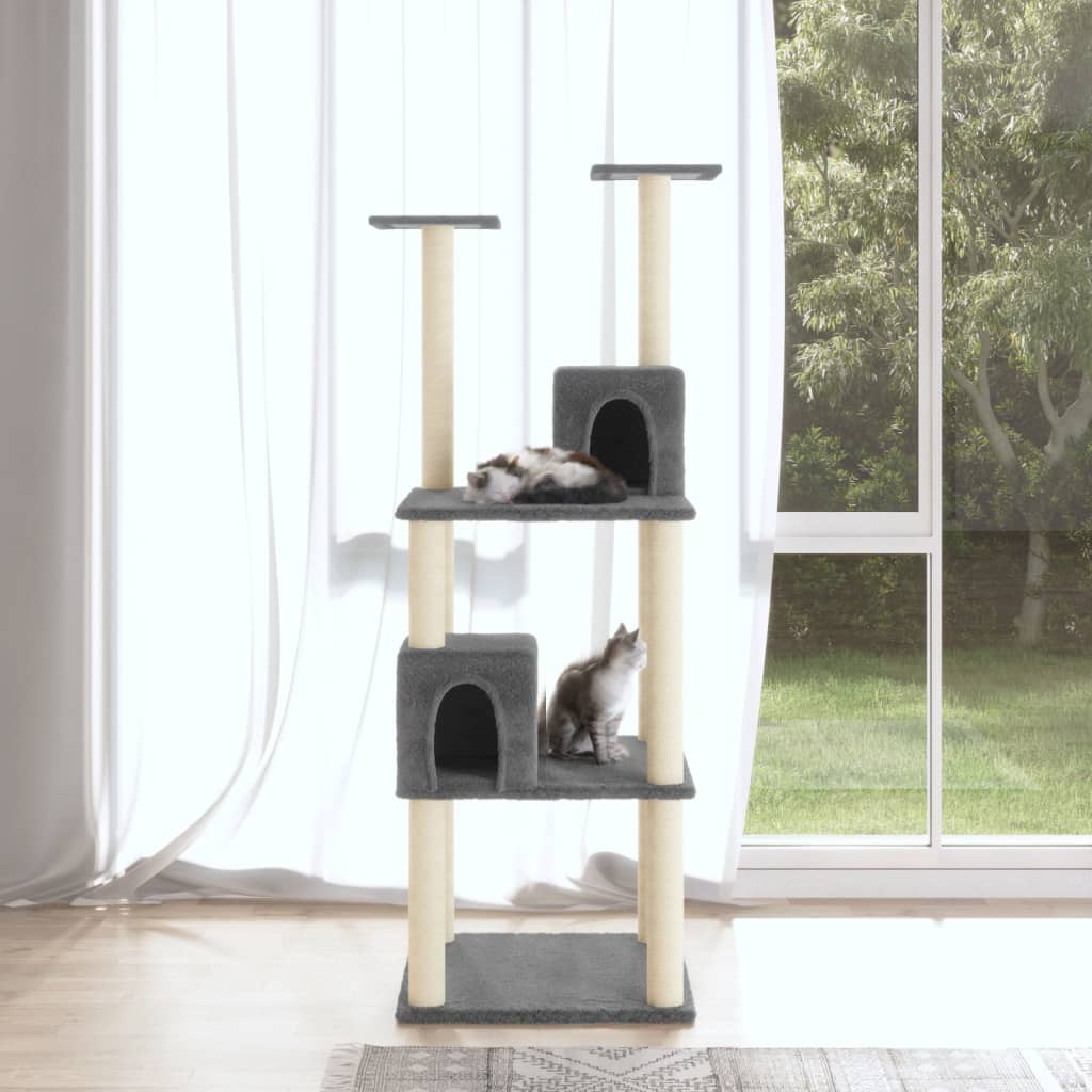 Catfurniturewithsisalscratchingposts141cmdarkgray-1968307-7