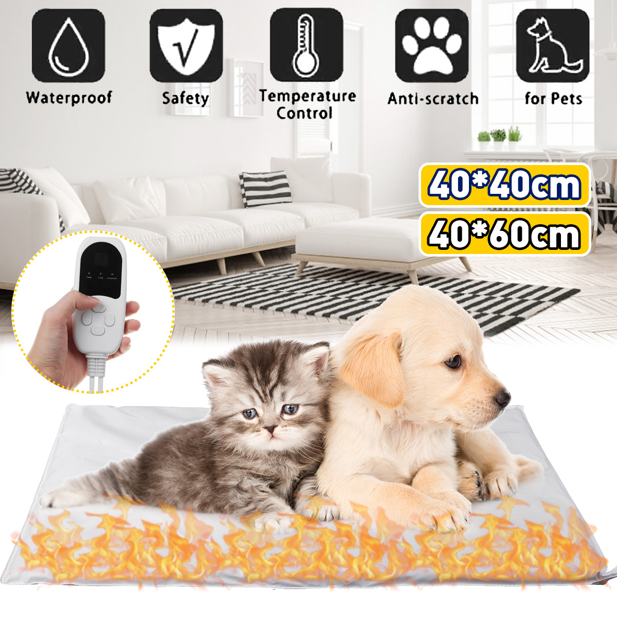 ElectricPetHeatMatHeatedHeatingPadBlanketDogCatWaterproof-1914356-1