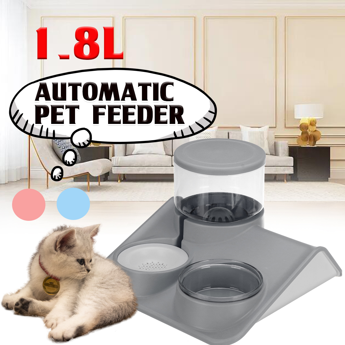 PetWatererMultiLayerFilterSealedCatBowl2LPetBowlforAutomaticCatDrinkingandFeedingDeviceAutomaticDogF-1912352-1