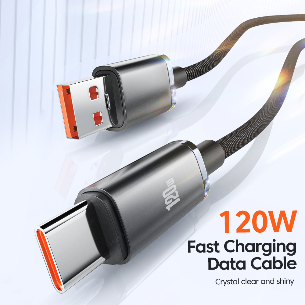 120WUSB-AtoType-CCableFastChargingDataTransmissionTinnedCopperCoreLine1M2MLongforHuaweiMate50forSams-1983229-1